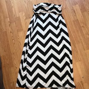 a. n. a. Chevron Maxi Skirt medium